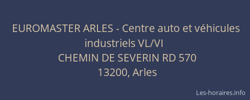 EUROMASTER ARLES - Centre auto et véhicules industriels VL/VI
