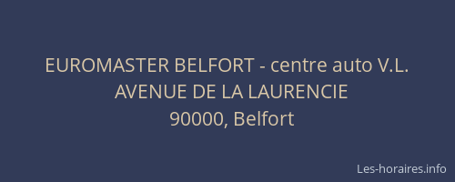 EUROMASTER BELFORT - centre auto V.L.