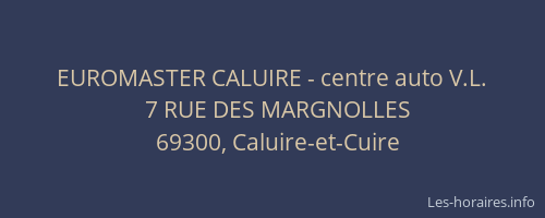 EUROMASTER CALUIRE - centre auto V.L.