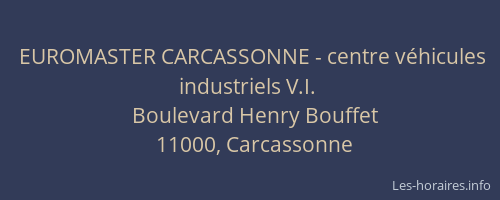 EUROMASTER CARCASSONNE - centre véhicules industriels V.I.