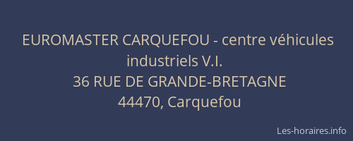 EUROMASTER CARQUEFOU - centre véhicules industriels V.I.