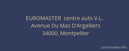 EUROMASTER  centre auto V.L.