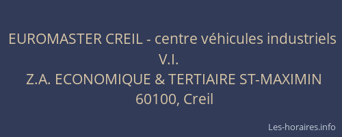 EUROMASTER CREIL - centre véhicules industriels V.I.