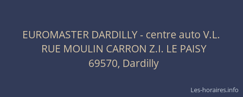 EUROMASTER DARDILLY - centre auto V.L.