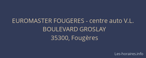 EUROMASTER FOUGERES - centre auto V.L.