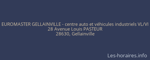 EUROMASTER GELLAINVILLE - centre auto et véhicules industriels VL/VI