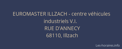 EUROMASTER ILLZACH - centre véhicules industriels V.I.