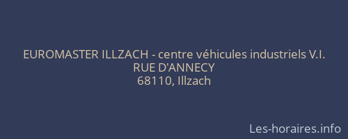 EUROMASTER ILLZACH - centre véhicules industriels V.I.