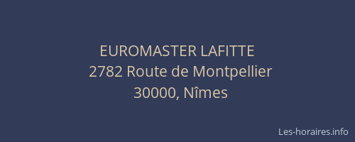 EUROMASTER LAFITTE