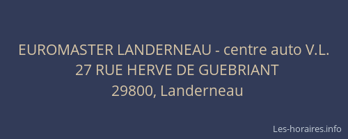 EUROMASTER LANDERNEAU - centre auto V.L.