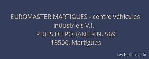 EUROMASTER MARTIGUES - centre véhicules industriels V.I.