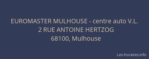 EUROMASTER MULHOUSE - centre auto V.L.