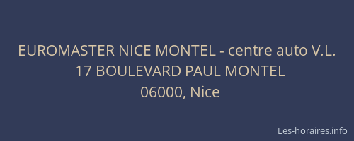 EUROMASTER NICE MONTEL - centre auto V.L.