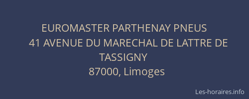 EUROMASTER PARTHENAY PNEUS
