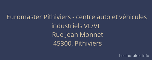Euromaster Pithiviers - centre auto et véhicules industriels VL/VI