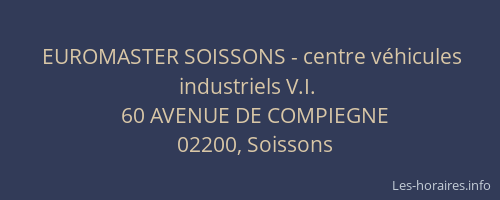 EUROMASTER SOISSONS - centre véhicules industriels V.I.
