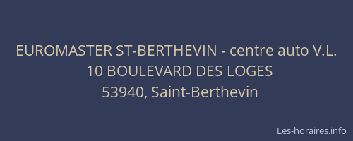 EUROMASTER ST-BERTHEVIN - centre auto V.L.