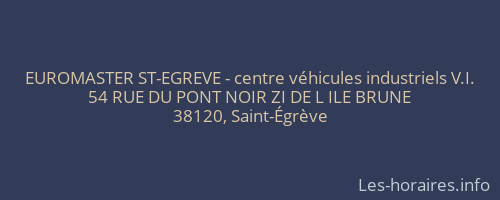 EUROMASTER ST-EGREVE - centre véhicules industriels V.I.