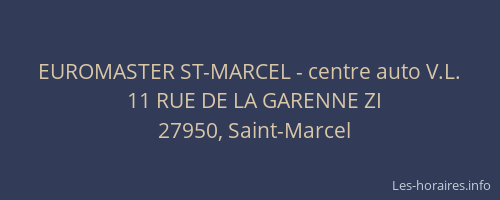 EUROMASTER ST-MARCEL - centre auto V.L.