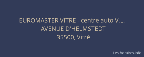 EUROMASTER VITRE - centre auto V.L.