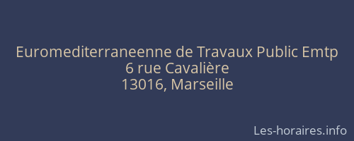 Euromediterraneenne de Travaux Public Emtp