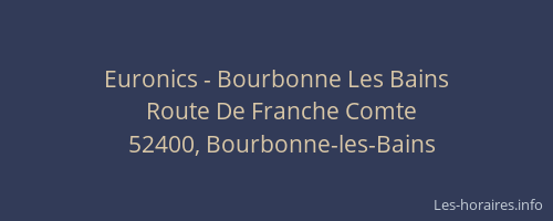 Euronics - Bourbonne Les Bains