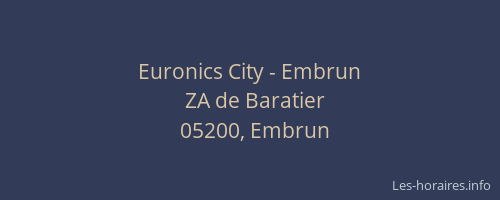 Euronics City - Embrun