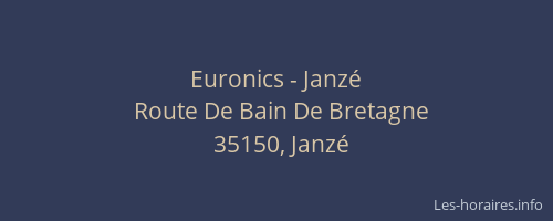 Euronics - Janzé