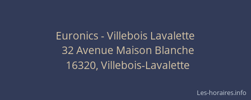 Euronics - Villebois Lavalette