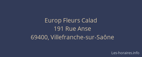 Europ Fleurs Calad