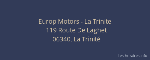 Europ Motors - La Trinite