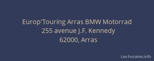 Europ'Touring Arras BMW Motorrad