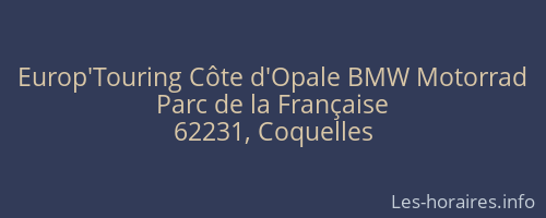 Europ'Touring Côte d'Opale BMW Motorrad