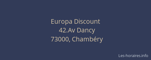 Europa Discount