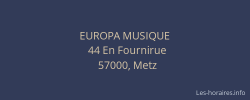 EUROPA MUSIQUE