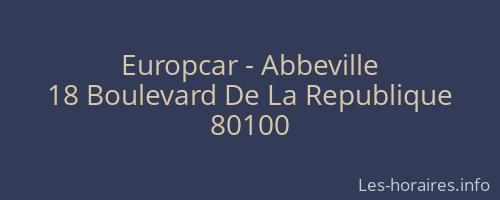 Europcar - Abbeville