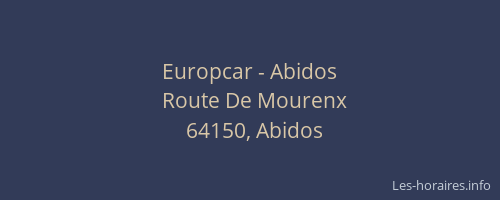 Europcar - Abidos
