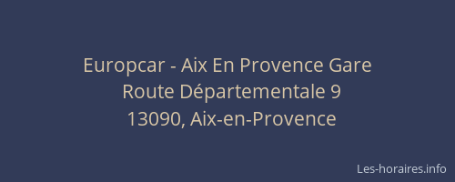Europcar - Aix En Provence Gare