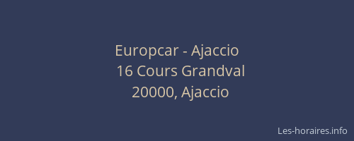 Europcar - Ajaccio