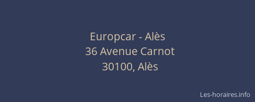 Europcar - Alès