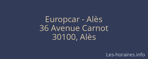 Europcar - Alès