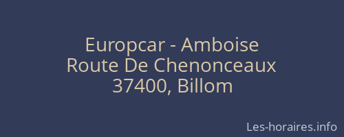 Europcar - Amboise