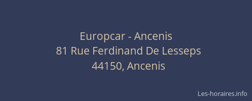 Europcar - Ancenis