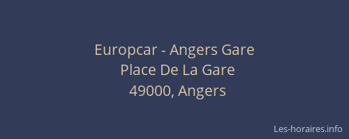 Europcar - Angers Gare