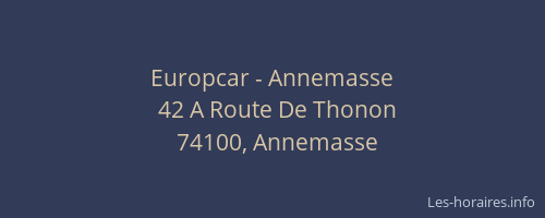 Europcar - Annemasse