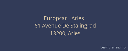 Europcar - Arles