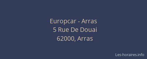 Europcar - Arras