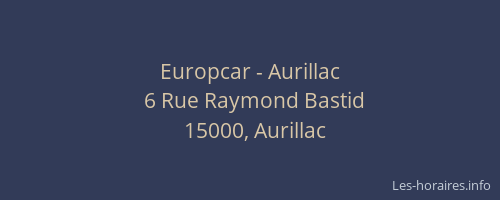 Europcar - Aurillac