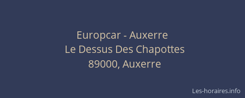 Europcar - Auxerre