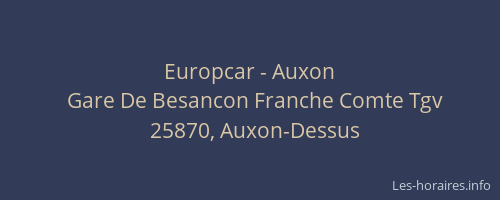 Europcar - Auxon